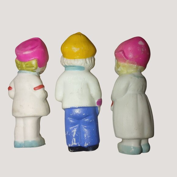 Dolls Figurines Japanese Penny Bisque Original Box 1930 Vintage Hand painted - Picture 3 of 10